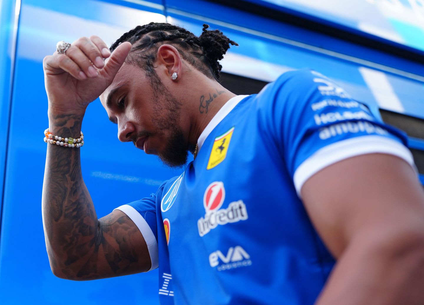 Ferrari's Lewis Hamilton at Monza, ahead of the Italian Grand Prix on Sunday. Picture date: Thursday September 4, 2025.