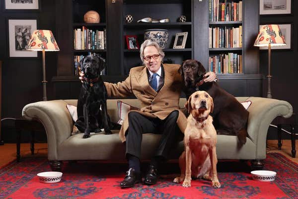 EMBARGOED TO 0001 MONDAY JANUARY 8 EDITORIAL USE ONLY The Duke of Richmond celebrates National Labrador Day with Bonnie, Rufu