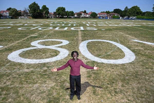 EDITORIAL USE ONLY Author David Larbi is appointed as Heathrow’s ‘Poet-in-Residence’, marking the airport’s 80th birthday wit