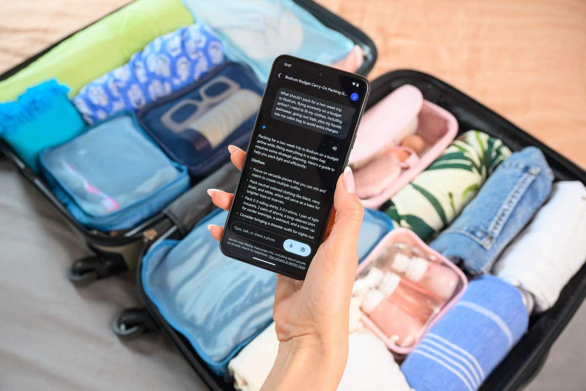 EMBARGOED TO 0001 WEDNESDAY JUNE 19 EDITORIAL USE ONLY Organisation expert Jemma Solomon demonstrates packing for an upcoming