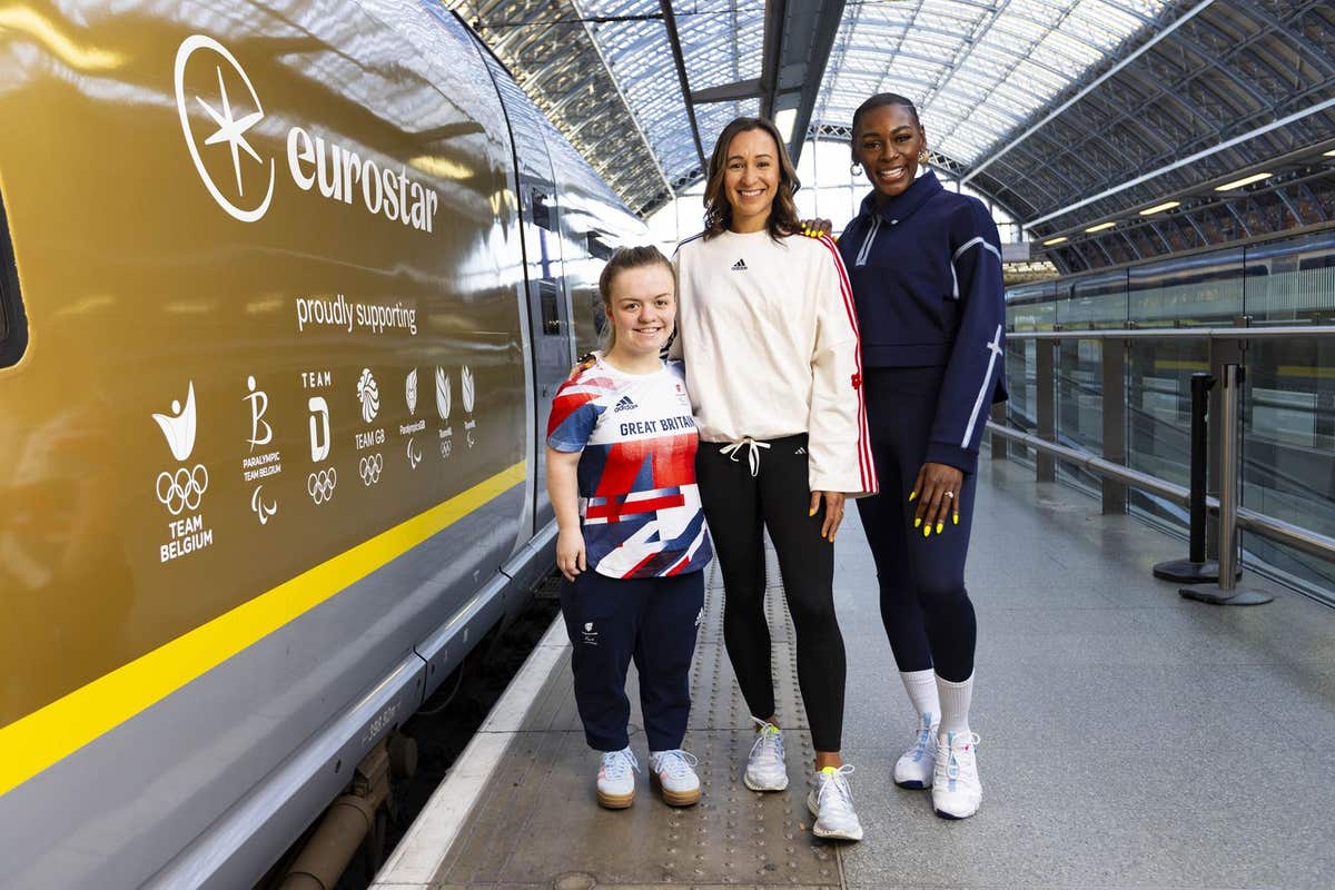 EDITORIAL USE ONLY (Left to right) Paralympic and Olympic gold medallists, Maisie Summers-Newton and Dame Jessica Ennis-Hill,