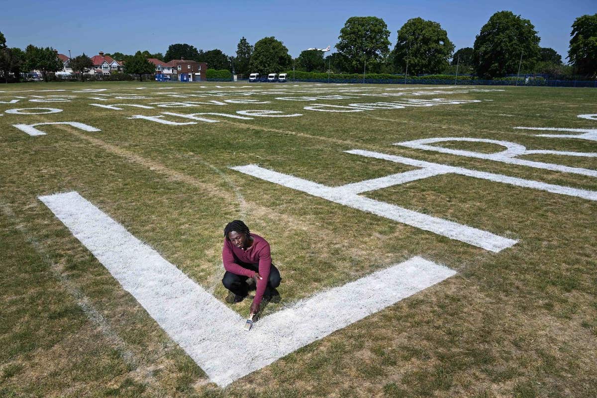 EDITORIAL USE ONLY Author David Larbi is appointed as Heathrow’s ‘Poet-in-Residence’, marking the airport’s 80th birthday wit