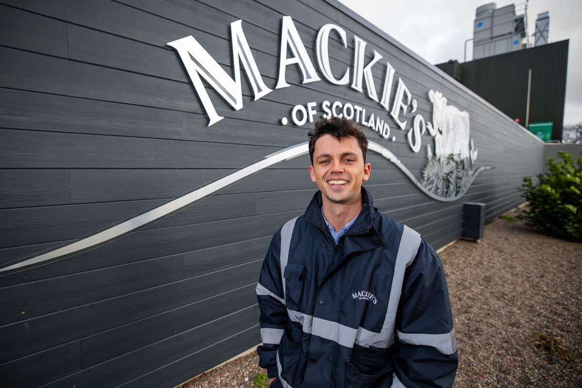 Angus Hayhow of Mackies, Ice Cream Farm.