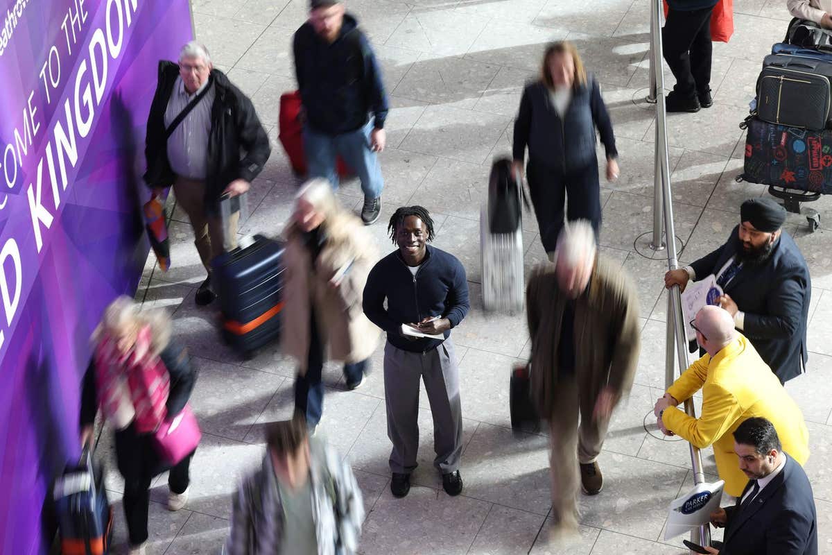 EDITORIAL USE ONLY Author David Larbi is appointed as Heathrow’s ‘Poet-in-Residence’, marking the airport’s 80th birthday wit