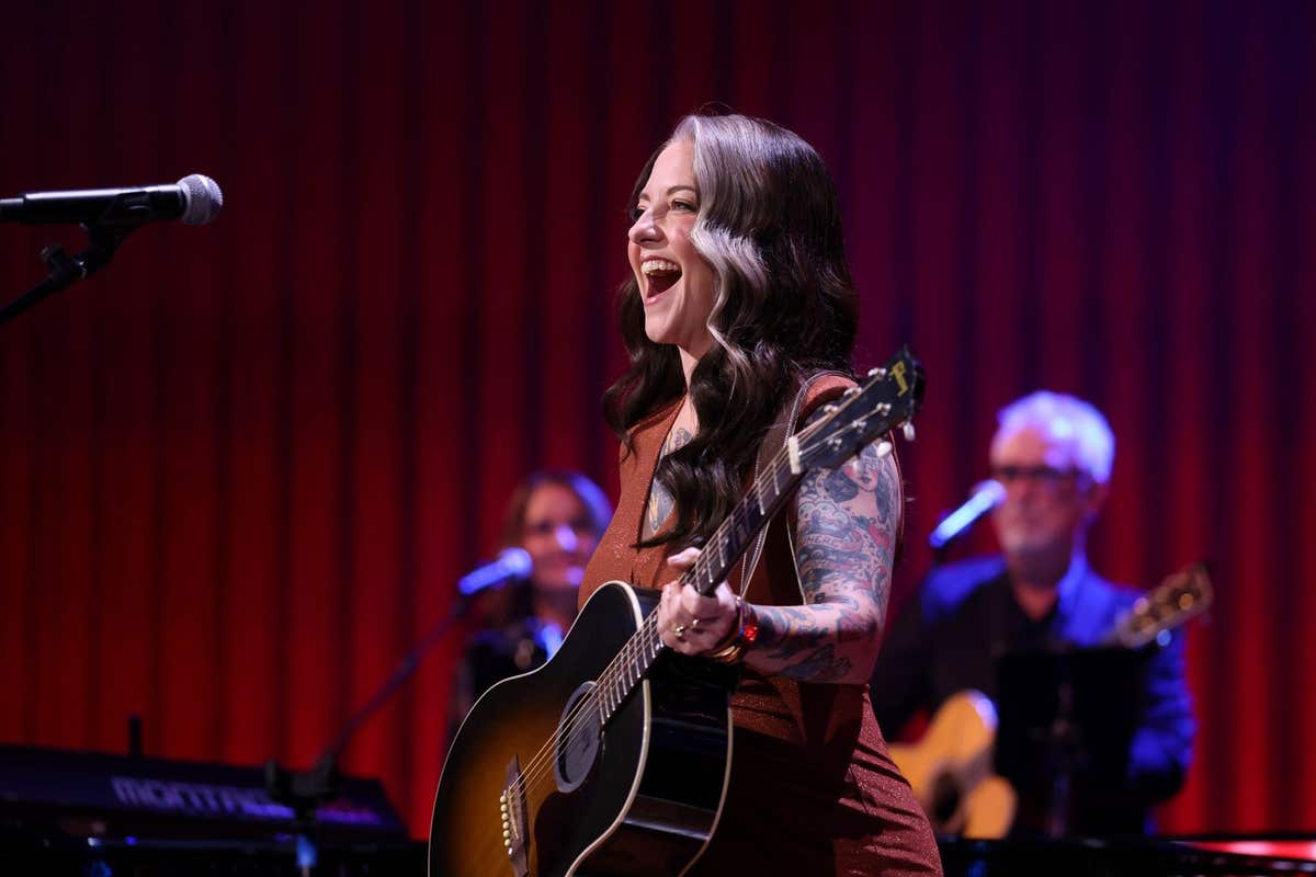 EDITORIAL USE ONLY Ashley McBryde performs during Grand Ole Opry: Live in London, at the Royal Albert Hall, where the show ma