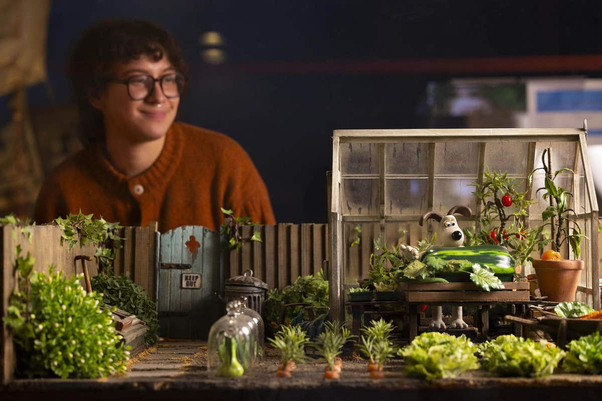 EMBARGOED TO 0001 TUESDAY FEBRUARY 10 EDITORIAL USE ONLY General view of Gromit’s garden from Wallace & Gromit: The Curse of