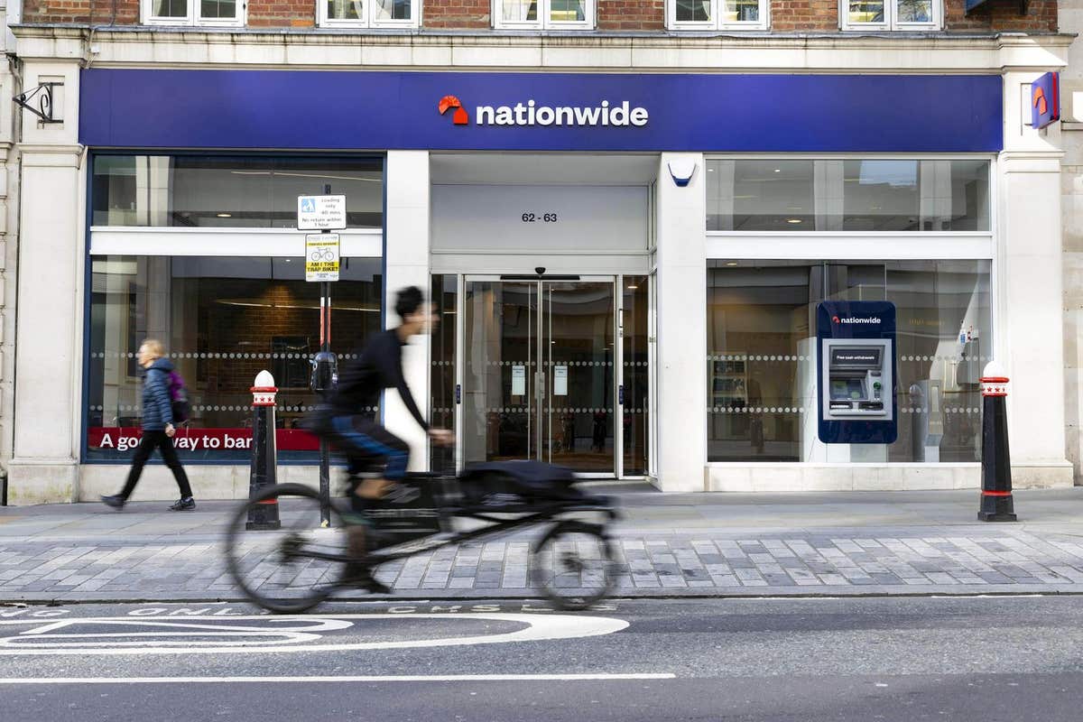 EDITORIAL USE ONLY General views of a branch of Nationwide in Cheapside, London. Picture date: Friday March 7, 2025.