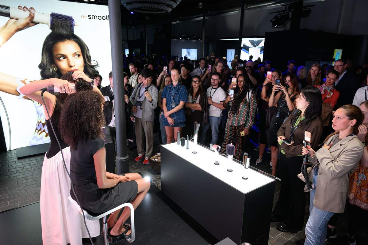EDITORIAL USE ONLY Guests during the Dyson Unveiled event in Berlin, Germany. Dyson revealed its latest home and beauty techn
