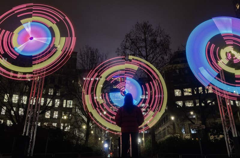 Canary Wharf Winter Lights